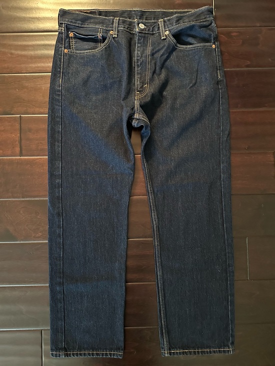 Levi's Other - Levi’s 505 Regular Fit Dark Wash Jeans Men’s 36x29 Straight Leg 100% Cotton